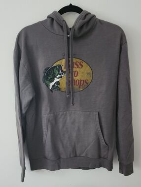 Bass Pro Shops Gray Pullover Hoodie